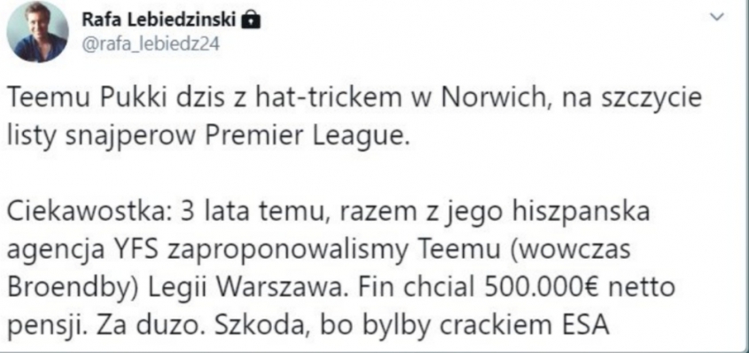 Aktualny KRÓL STRZELCÓW Premier League mógł grać w Polsce, ale ''ZA DUŻO'' CHCIAŁ